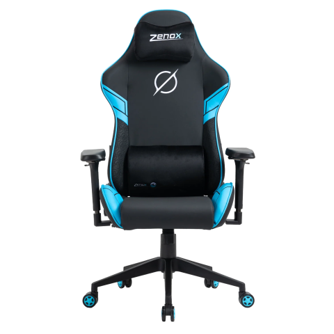 Zenox 土星Mk-2 電競椅 (皮面/天藍色) (Z-6223-LBU)