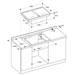 Gaggenau CV282111 80厘米 200系列 嵌入式抽油煙機四頭感應電磁爐