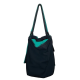 Gourd 葫 細碼 緩急變化帆布包 (黑/湖水綠色) (DCGBS-03)