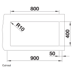 Blanco 523145 Subline 800-U 花崗岩廚用昇盤 (白色 White)