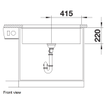 Blanco 523145 Subline 800-U 花崗岩廚用昇盤 (白色 White)