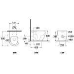 Walrus WR-130200 碰牆式自由咀座廁 (不包含風琴喉)