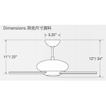 Modern Fan Co Altus 42" 天花吊扇 (鋁銀色+楓木扇葉)