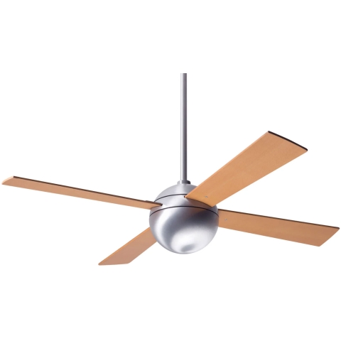Modern Fan Co Ball 42" 天花吊扇 (鋁銀色+楓木扇葉)
