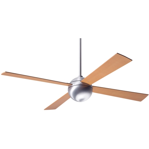 Modern Fan Co Ball 52" 天花吊扇 (鋁銀色+楓木扇葉)