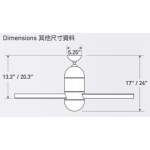 Modern Fan Co Cirrus 42" 天花吊扇 (摩打顏色: 白) (吊扇葉顏色: 白)