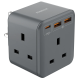 Momax US8UKE ONEPLUG PD20W 2A1C 3位萬能插蘇 (灰色)