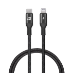 Momax DL31D Elite USB-C to Lightning 1.2米 尼龍編織連接線 快充短線 (黑色)
