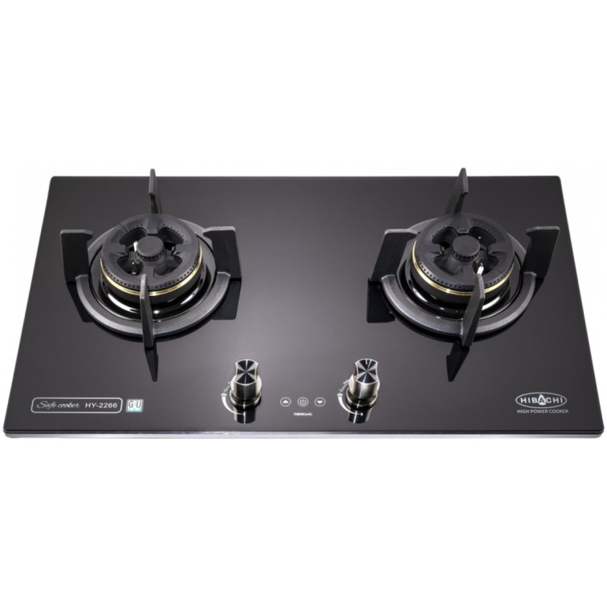 Hibachi 氣霸 HY-2266LP 76厘米 "三環火" 嵌入式雙頭石油氣煮食爐 Hibachi 氣霸 HY-2266LP 76厘米 "三環火" 嵌入式雙頭石油氣煮食爐