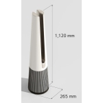 LG 樂金 FH15GPB PuriCare™ AeroTower 三合一 空氣過濾+暖涼風 HEPA 濾網 空氣淨化風扇 (樺木白色)