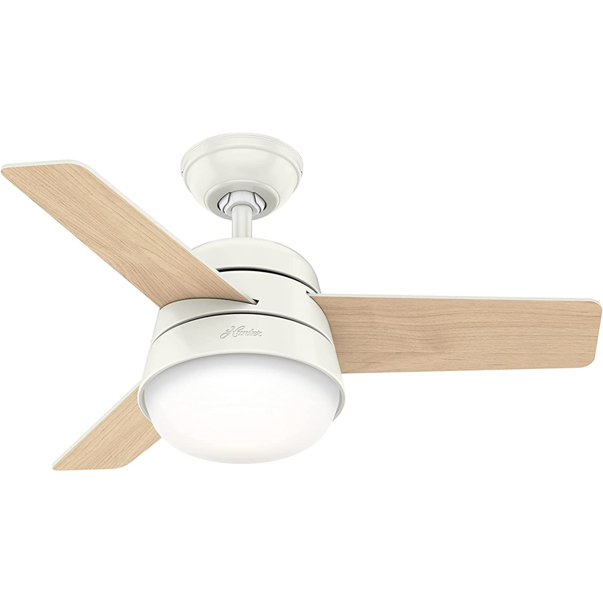 Hunter Fan Co Finley 36" 天花吊扇 (白色+自然木色)