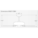 Hunter Fan Co Maribel 52” 天花吊扇 (黑銅色+胡桃木色)