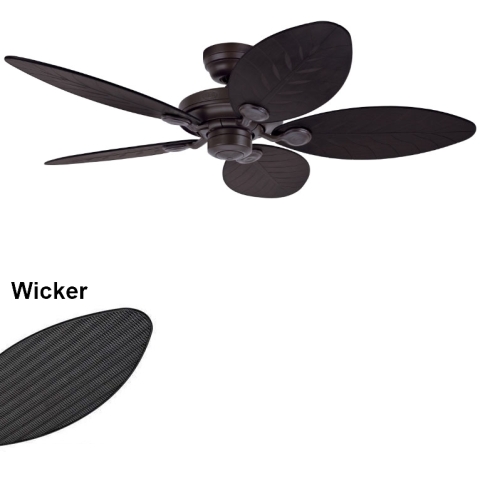 Hunter Fan Co Outdoor Elements II 54" 天花吊扇 (黑銅色+黑柳條)