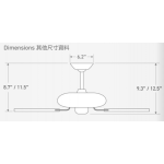Hunter Fan Co Savoy 52" 天花吊扇 (琥珀銅色+桃花木色)