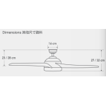 Hunter Fan Co Trimaran 52" 天花吊扇 (黑銅色+可可色)