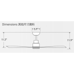Minka Aire Simple 44" 天花吊扇 (白色)