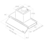 Elica PRF0157280 120厘米 1000m³/h Boxin No Drip 嵌入式抽油煙機