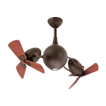 Matthews Fan 16吋 Acqua 天花吊扇 (紋理青銅+桃花木扇葉)