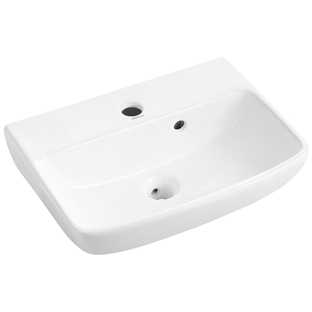 Walrus WR-230124.1 長方形單孔掛牆面盆