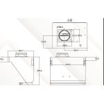 Nutzen 樂斯 NRHO-50 50厘米 750m³/h 體感雙摩打電熱除油 傾斜式抽油煙機