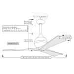 Matthews Fan 60吋 Irene-3 天花吊扇 (鋁銀色+胡桃木色扇葉)