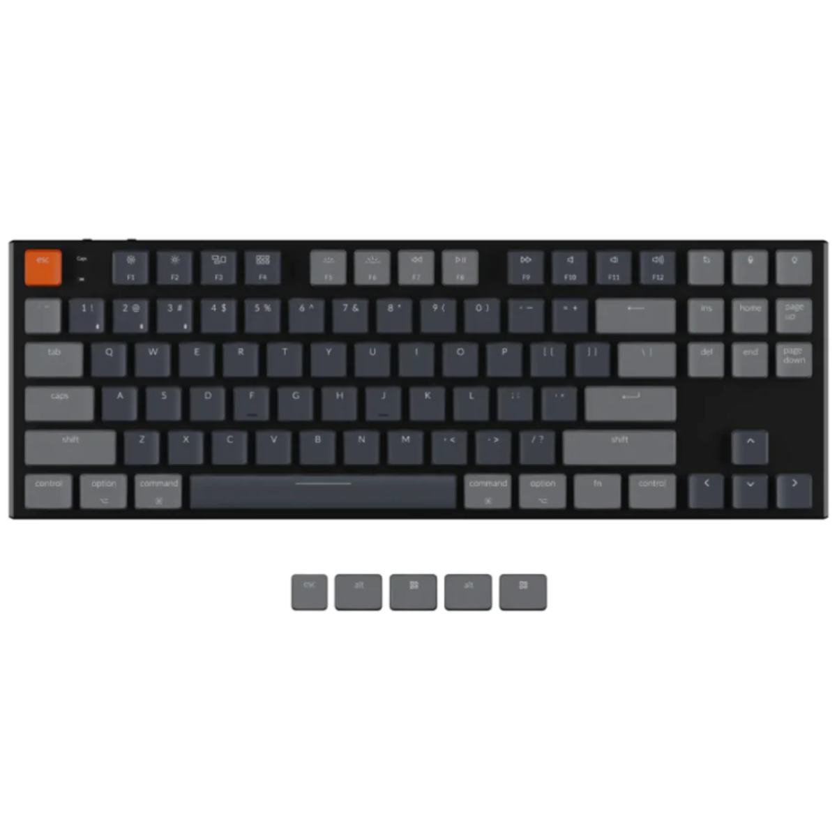 Keychron K1-B1 K1 87Keys 無線機械式鍵盤 (Version 5) (RGB Backlight Aluminum/低紅軸)