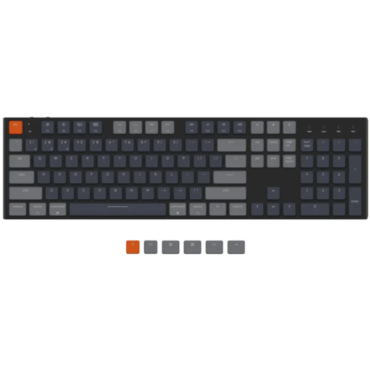 Keychron K5-B2 K5 104Keys 超薄無線機械鍵盤 (RGB/低青軸)