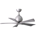 Matthews Fan 52吋 Irene-5 天花吊扇 (鋁銀色+倉木色扇葉)