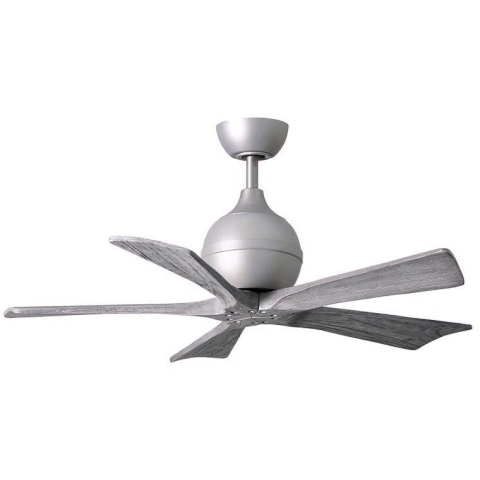 Matthews Fan 52吋 Irene-5 天花吊扇 (鋁銀色+倉木色扇葉)