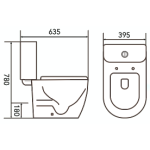 Goboss R2016P-W LO 自由咀座廁 (不包含風琴喉)