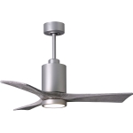 Matthews Fan 42吋 Patricia–3 天花吊扇 (鋁銀色+倉木色扇葉)