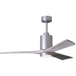 Matthews Fan 52吋 Patricia–3 天花吊扇 (鋁銀色+倉木色扇葉)