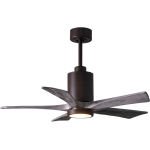 Matthews Fan 42吋 Patricia–5 天花吊扇 (紋理青銅+倉木色扇葉)