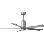 Matthews Fan 60吋 Patricia–5 天花吊扇 (鋁銀色+倉木色扇葉)