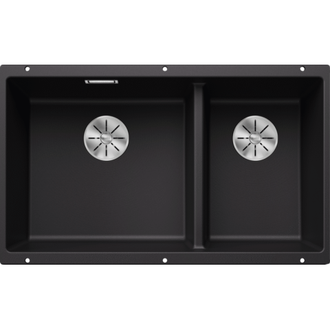 Blanco 525991 Subline 430/270-U 花崗岩廚用雙昇盤 (黑色 Black)