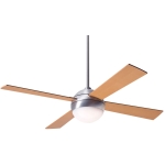 Modern Fan Co Ball 42" 天花吊扇 (鋁銀色+楓木扇葉)