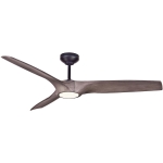 Iconic DC-3 52" 天花吊扇 (霧黑色+深柚木色)