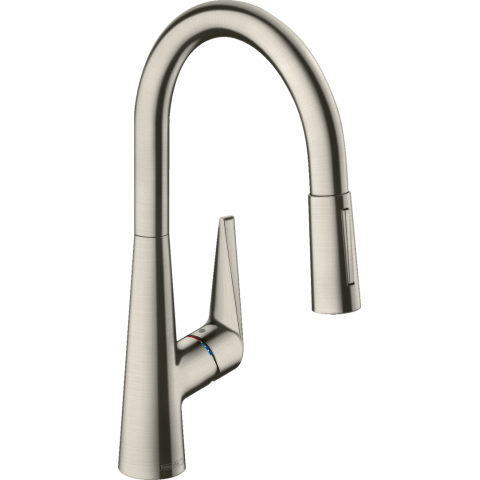 Hansgrohe 72813800 Talis M51 冷熱水可拉出式廚盆龍頭 (砂銀色)