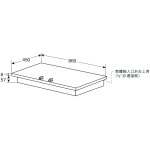 Whirlpool 惠而浦 AGA301/BT 86厘米 6000W 嵌入式三頭煤氣煮食爐 (免費基本安裝)
