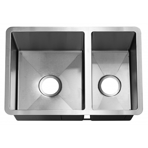 Goboss TW301 63厘米 不銹鋼廚房雙盆昇盤 (可左右安裝)