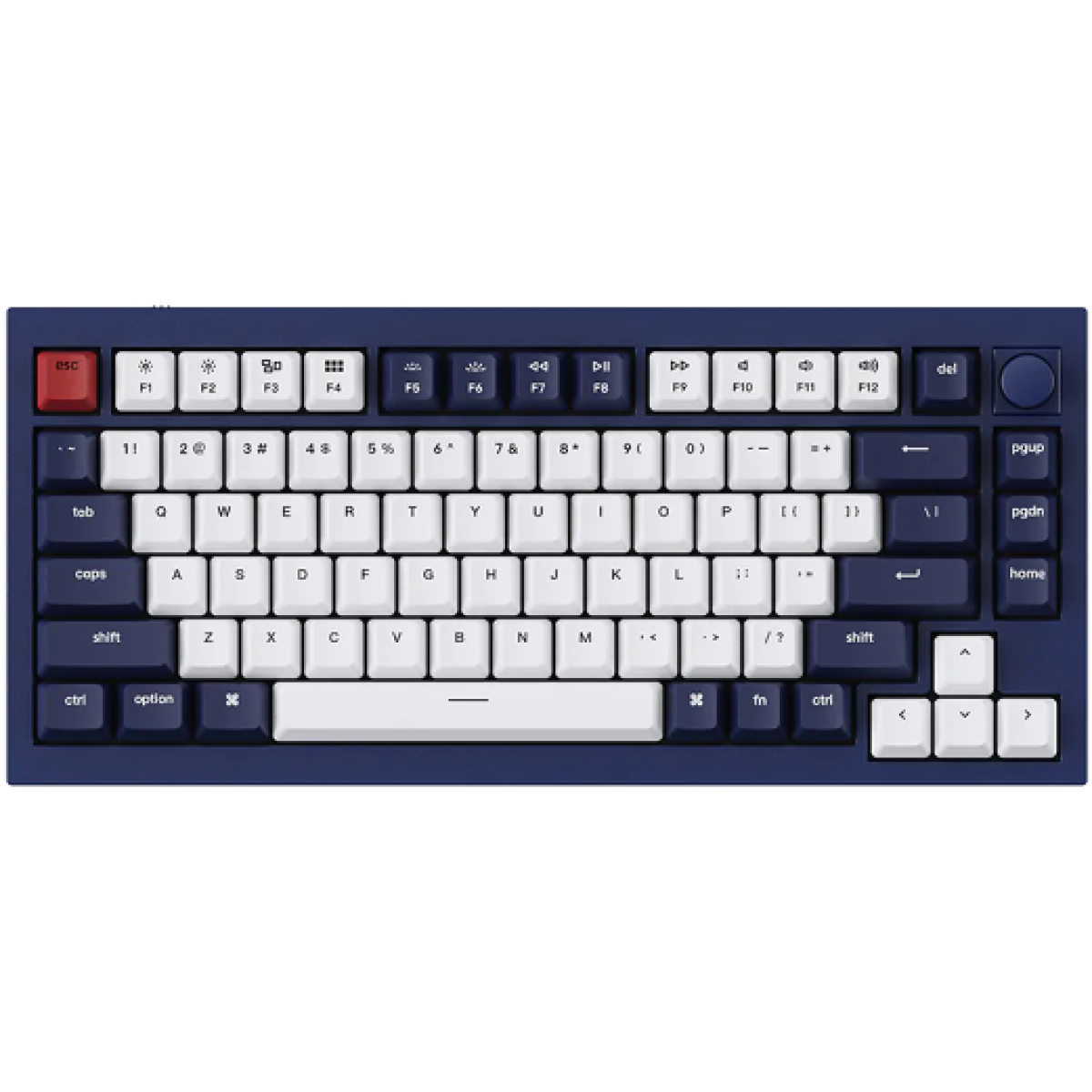 Keychron X0031VT22X Q1O1 QMK 自定義機械鍵盤 (海軍藍RGB旋鈕可換軸/紅軸) Keychron X0031VT22X Q1O1 QMK 自定義機械鍵盤 (海軍藍RGB旋鈕可換軸/紅軸)