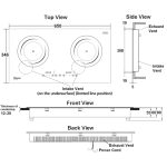 Rasonic 樂信 RIC-SNG211 65厘米 2800W 嵌入/座檯式 雙頭電磁爐