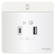 Schneider Electric 施耐德電氣 AvatarOn 兩位 21W Type A+C, PD+Quick Charger3.0 USB充電插座 (搪瓷白) (E8332ACQUSB_WE_C5)