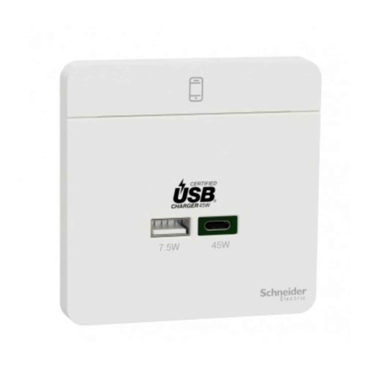 Schneider Electric 施耐德電氣 AvatarOn 45W雙位USB快速充電Type A+C (搪瓷白) (E832USB45_WE) Schneider Electric 施耐德電氣 AvatarOn 45W雙位USB快速充電Type A+C (搪瓷白) (E832USB45_WE)
