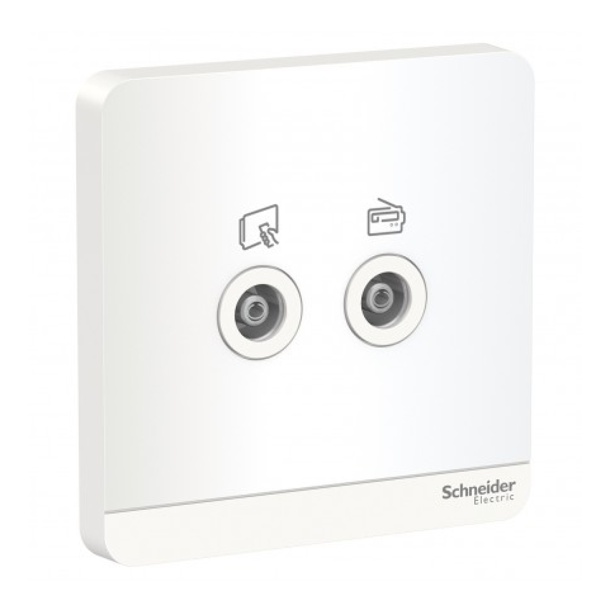 Schneider Electric 施耐德電氣 AvatarOn 兩位電視/收音機天線主板插座 (搪瓷白) (E8332TVFMM_WE_C5) Schneider Electric 施耐德電氣 AvatarOn 兩位電視/收音機天線主板插座 (搪瓷白) (E8332TVFMM_WE_C5)