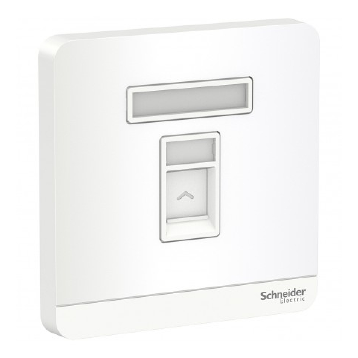 Schneider Electric 施耐德電氣 AvatarOn 單位RJ11四線電話插座，Keystone面板備防塵活門 (搪瓷白) (E8331RJS4_WE_C5)