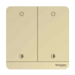 Schneider Electric 施耐德電氣 Wiser 智能兩位光暗掣 (沉醉金) (E8332DST350ZB_WG)