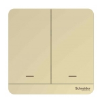 Schneider Electric 施耐德電氣 Wiser 智能兩位開關掣 (沉醉金) (E8332SRY800ZB_WG)