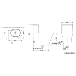 TOTO CW166RB 連體座廁 (S-trap 地排水) (不包含風琴喉)