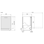 Asko DBI344ID.W 82厘米 14套標準餐具 嵌入式洗碗碟機 (獨家Turbo Drying TM 抽氣冷凝烘乾系統)